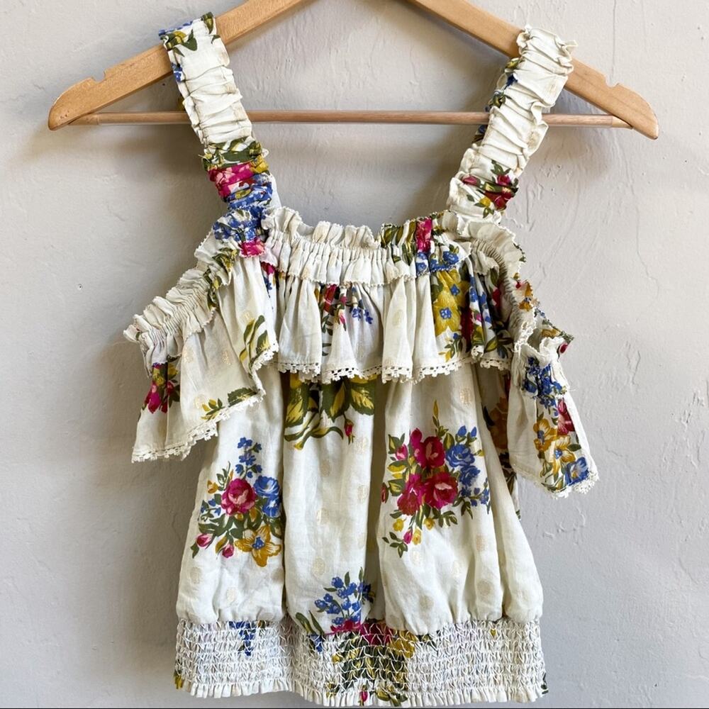 NWT House of Harlow 1960 Floral Off The Shoulder‎ Top - Picture 3 of 8